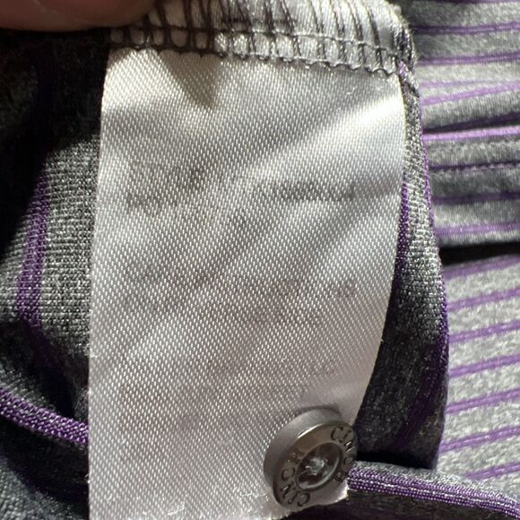 Cinch Men Golf Polo Shirt XL Wrinkle Resistant Performance Purple Grey Office - Picture 6 of 8